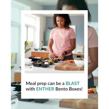 Enther Meal Prep Containers [12 Pack] 3 Compartment with Lids, Food Storage Bento Box | BPA Free | Stackable | Reusable Lunch Boxes, Microwave/Dishwasher/Freezer Safe,Portion Control (36 oz)