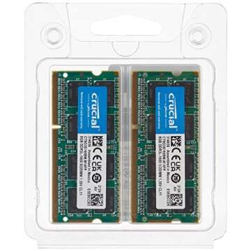 Crucial 16GB Kit (2x8GB) DDR3 1600 MHz CL11 Memory for Mac CT2K8G3S160BM