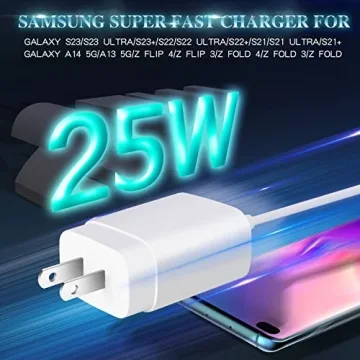 Samsung Fast Charger 25W 2Pack with 10FT Cable