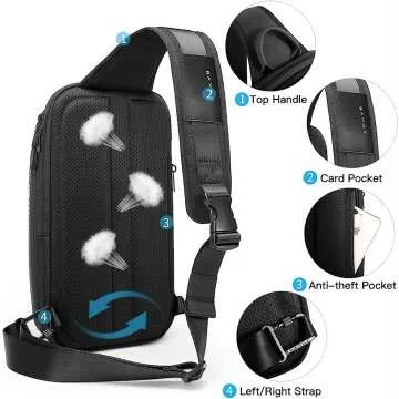 BANGE Waterproof Sling Bag for Men – Stylish Chest Bag