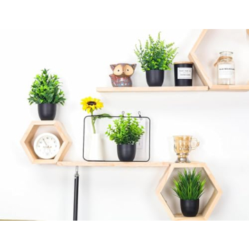 Der Rose Faux Plants 4 Packs for Indoor Decor and Gifts