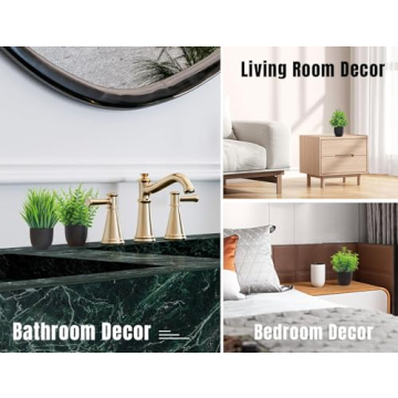 Der Rose Faux Plants 4 Packs for Indoor Decor and Gifts