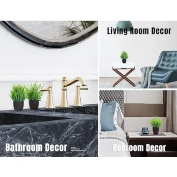 Der Rose Faux Plants 4 Packs for Indoor Decor and Gifts