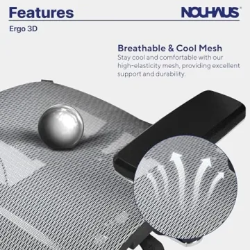 Nouhaus Ergo3D Ergonomic Office Chair for Comfort and Support