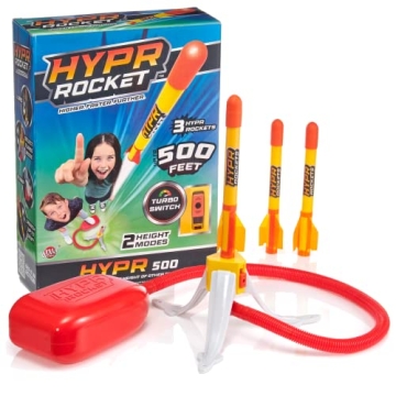 Hypr Rocket Launcher for Kids - Patented Designed Launcher Reach up to 500 Feet with Turbo Mode, 3 R...