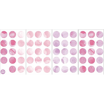 Wall Pops Watercolor Dots Peel Stick Wall Art Kit Pink 59 Count