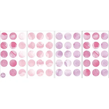 Wall Pops Watercolor Dots Peel Stick Wall Art Kit Pink 59 Count