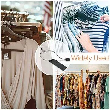 500Pcs Hang Tag Fasteners Black Nylon Snap Lock and 500Pcs 0.8 Inch Black Metal Ground Pins Clothes Tag Pins for Crafting and DIY