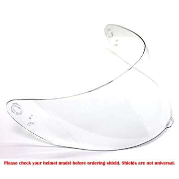 1Storm Motorcycle Modular Flip up Full Face Helmet Shield: Model HB89 Clear Visor