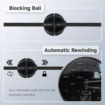 EP 30 Ft Retractable Extension Cord Reel, 16/3 SJTW Power Cord with 3 Electrical Outlets, Ceiling or Wall Mount, 10 Amp Circuit Breaker, Metal Plate, UL Listed, Gray