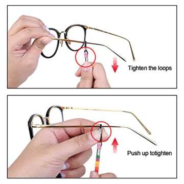 EAONE 10 Colorful Eyeglasses Holders for All Ages