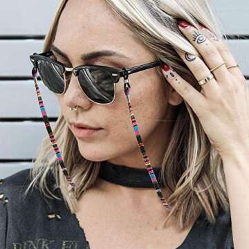 EAONE 10 Colorful Eyeglasses Holders for All Ages