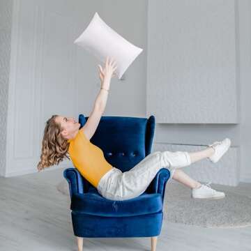 Utopia Bedding Throw Pillows Insert (Pack of 2, White) - Comfortable Indoor Decorative Pillows