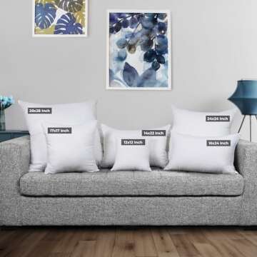 Utopia Bedding Throw Pillow Inserts 14 x 22 Inches