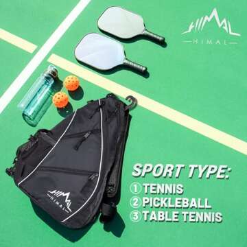 Adjustable Himal Pickleball Backpack with Water Holder