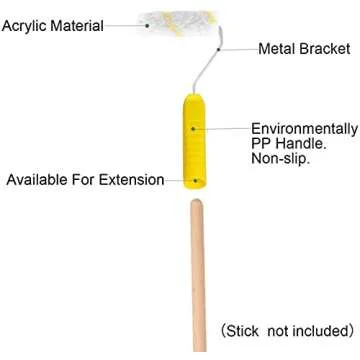 11 Pcs Paint Roller Kit-4 Inch Paint Rollers for Painting Walls-Paint Roller Covers Foam Paint Roller Brush Painting Tools-House Wall Painting Supplies for Home Improvement