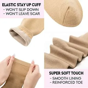 LIXIA Women's Thin Merino Wool Crew Socks - Cozy Comfort