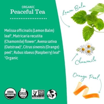 Earth Mama Organic Peaceful Tea for Calming Relaxation