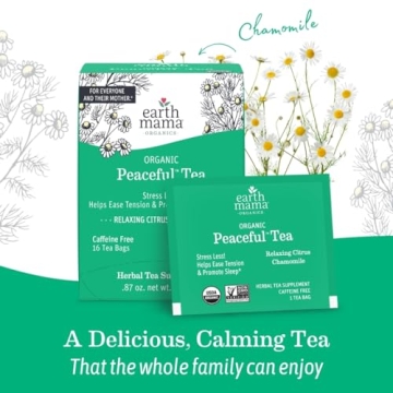 Earth Mama Organic Peaceful Tea for Calming Relaxation