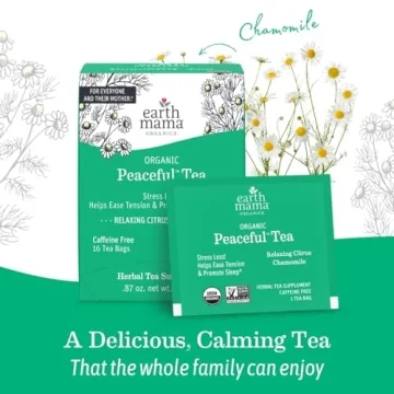 Earth Mama Organic Peaceful Tea for Calming Relaxation