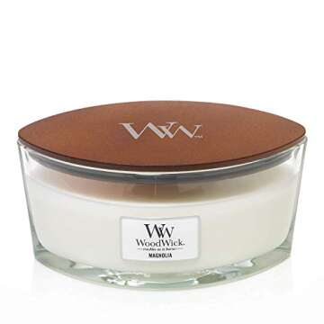 WoodWick Ellipse Scented Candle, Magnolia