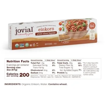 Jovial Einkorn Organic Linguine - High Protein Pasta