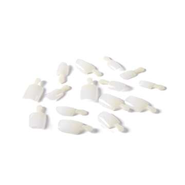 KISS Salon Acrylic Natural Press On Nails, Nail glue included, 'Rare', Nude, Short Size, Squoval Shape, Includes 28 Nails, 2g Glue, 1 Manicure Stick, 1 Mini File