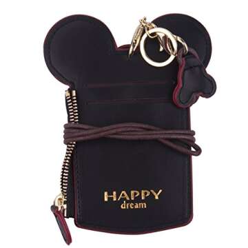 Neck Pouch - Travel Neck Wallet Student Card Holder Wallet Purse Neck Bag Anti-Theft Hidden Wallet With Coin Wallet Purse For School Students Women Kids Teens Girls (Black 2)