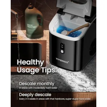 Countertop Nugget Ice Maker with Self-Cleaning Function