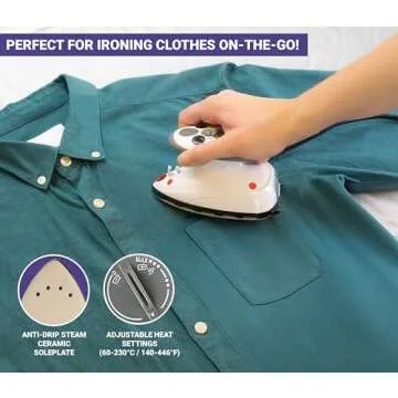 Mini Steam Iron for Quilting & Crafts - Quilted Bear