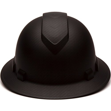 Pyramex Ridgeline Full Brim Hard Hat - Matte Black Graphite