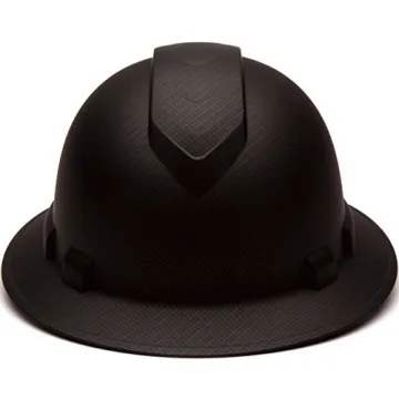 Pyramex Ridgeline Full Brim Hard Hat - Matte Black Graphite