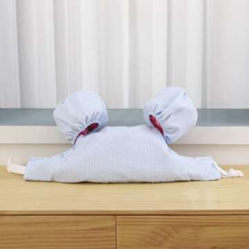 THOVSMOON Toddler Kids Gingham Seersucker Flotation Device Cover Baby Swim Puddle Jumper Cover Life Jacket/Life Vest (Blue)