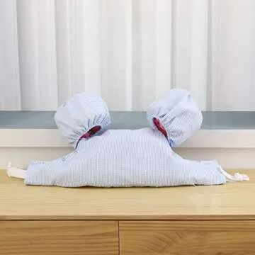 THOVSMOON Toddler Kids Gingham Seersucker Flotation Device Cover Baby Swim Puddle Jumper Cover Life Jacket/Life Vest (Blue)