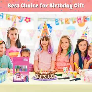 MSDADA 10 Color Hair Chalk for Girls - Hair Chalk Comb Kids Temporary Hair Color Dye - Teen Girl Gift Hair Stuff Accessories Makeup Kit Christmas Gifts Toys for Girls Age 6 7 8 9 10 11 12 13 Year Old