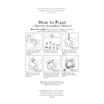 SuperMoss 13" Sphagnum Moss Living Wreath for Unique Decoration