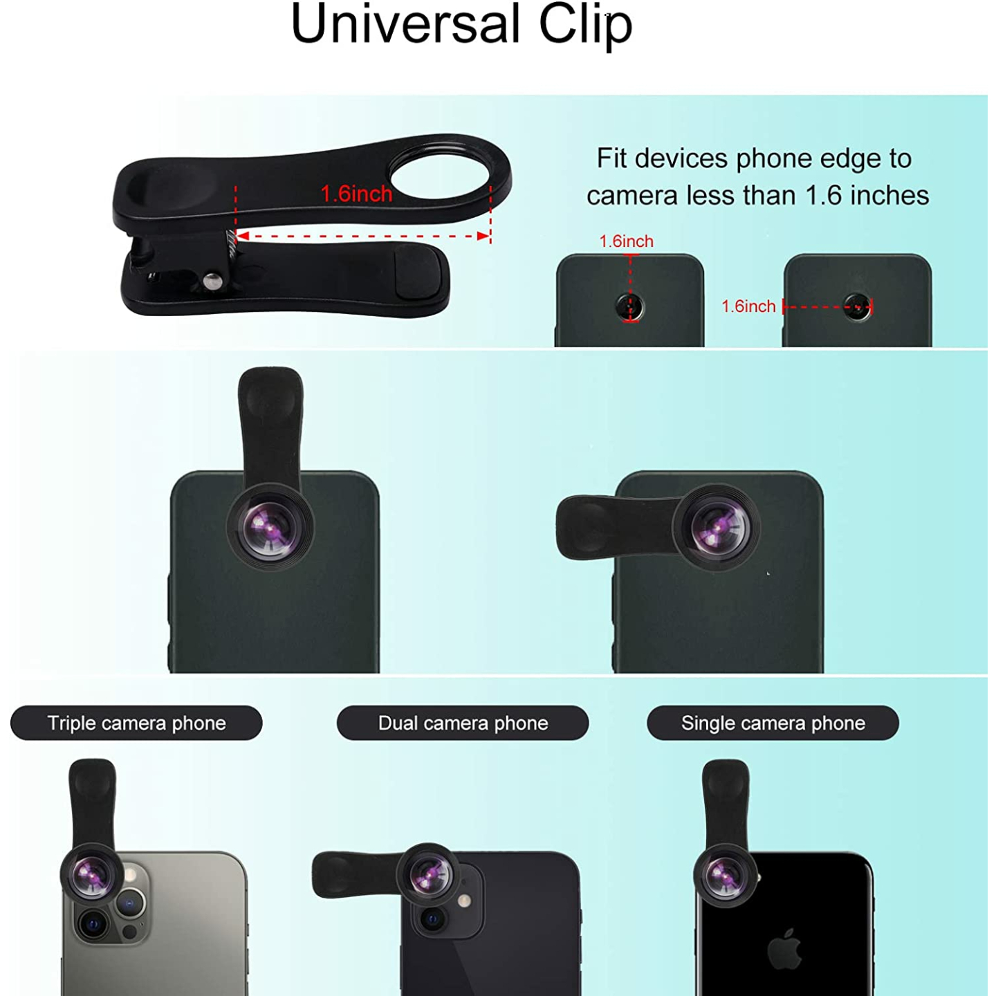 Godefa Phone Camera Lens Kit for Smartphones