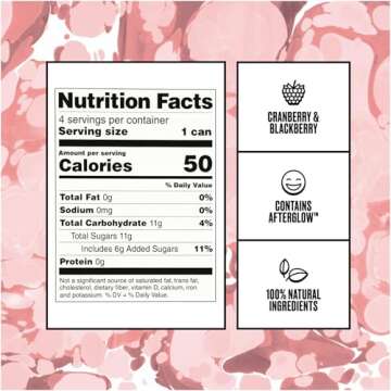 FREE AF Non-Alcoholic Sparkling Rosé, Ready to Drink Mocktail with Afterglow, Low Calories, Crisp & Light, 8.4 fl oz Cans (12 pack)