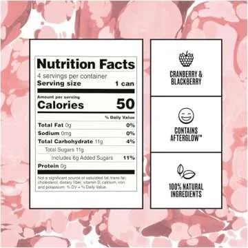 FREE AF Non-Alcoholic Sparkling Rosé, Ready to Drink Mocktail with Afterglow, Low Calories, Crisp & Light, 8.4 fl oz Cans (12 pack)