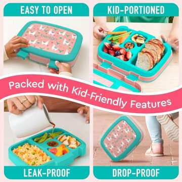 Bentgo Kids Prints Safe & Durable Leak-Proof Lunch Box