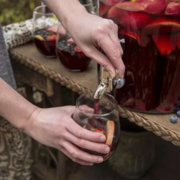 Anchor Hocking 2 Gallon Glass Drink Dispenser for Events