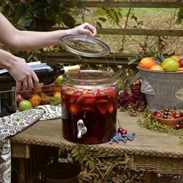 Anchor Hocking 2 Gallon Glass Drink Dispenser for Events