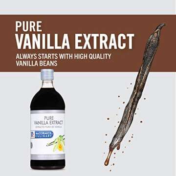 McCormick Culinary Pure Vanilla Extract, 16 fl oz - One 16 Fluid Ounce Vanilla Extract Flavor for Baking Cakes, Cookies, Custards, Icing, Drinks and More
