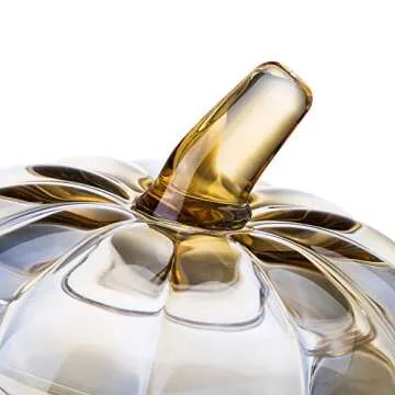 Crystal Pumpkin Jar for Elegant Fall Decor and More