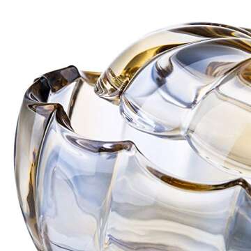 Crystal Pumpkin Jar for Elegant Fall Decor and More