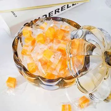 Crystal Pumpkin Jar for Elegant Fall Decor and More