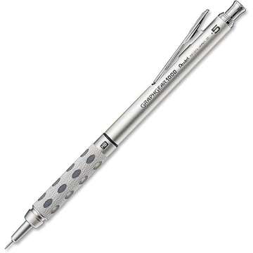 Pentel GraphGear 1000 Automatic Drafting Pencil - Metal Mechanical Pencils 0.5 and 0.7mm with Refill...