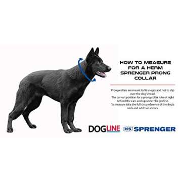 Herm Sprenger Curogan Dog Training Collar with Quick Release Buckle Ultra-Plus Pet Rounded Links Collar Hypoallergenic Nickel Free No-Pull Collar for Dogs Made in Germany 3.2mm x 20in Medium