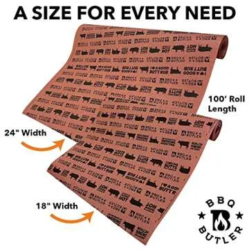 BBQ Butler Pink Butcher Paper - Brisket Smoking Paper For Wrapping Meat (24x150)