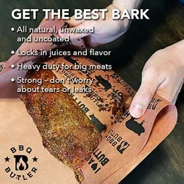 BBQ Butler Pink Butcher Paper - Brisket Smoking Paper For Wrapping Meat (24x150)